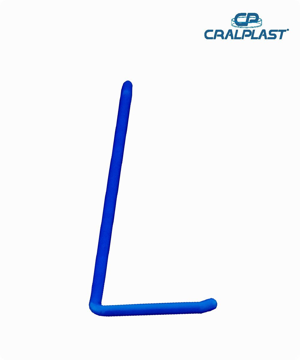 Alça para esfreço formato L cor azul